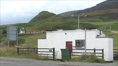 Staffin public toilets. Pic: BBC Alba