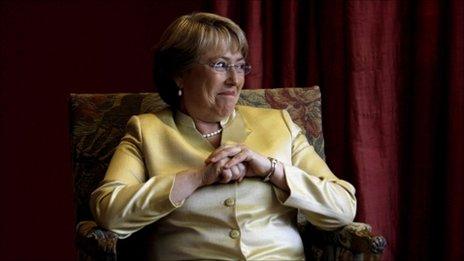 Former Chilean president Michelle Bachelet in 2008