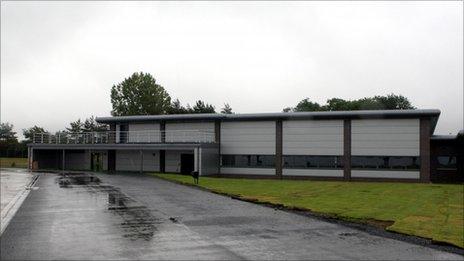 The new repatriation centre at RAF Brize Norton in Oxfordshire.