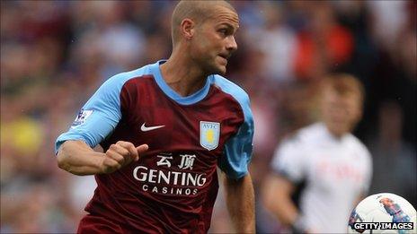 Aston Villa's Luke Young