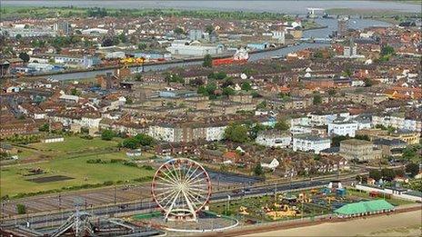 Great Yarmouth from the air (Photo: Mike Page)