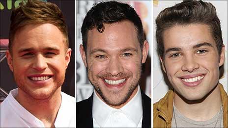 Olly Murs, Will Young and Joe McElderry