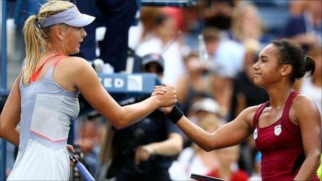 Maria Sharapova and Heather Watson