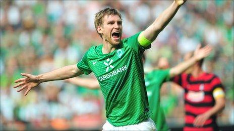 Werder Bremen's Per Mertesacker