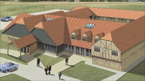 Artist's impression of Isleham's new church