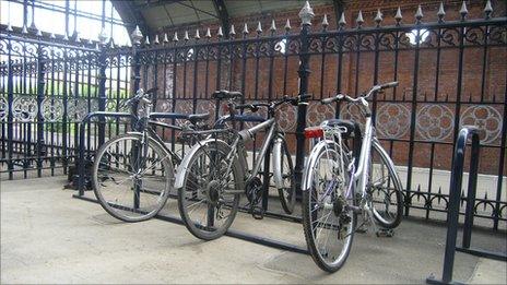 Cycles at Darlington Railway Station