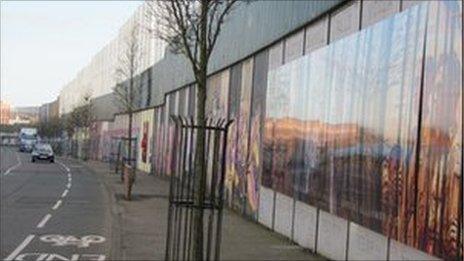 West Belfast peace wall