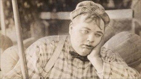 American comedic actor Roscoe 'Fatty' Arbuckle in 1915