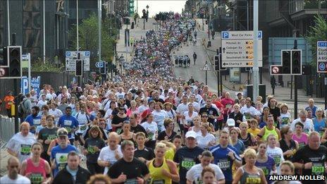 The 2011 Great Scottish Run, picture courtesy of Andrew Noller