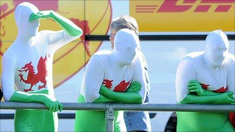 Wales fans in New Zealand