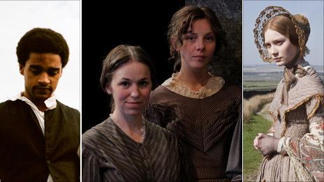 Left-right: Wuthering Heights, We Are Three Sisters, Jane Eyre