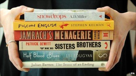 The shortlisted books for the Man Booker Prize 2011