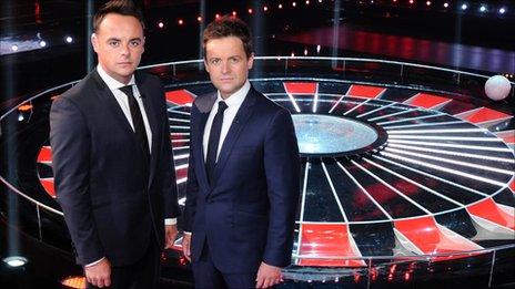 Ant and Dec on the Red or Black? set