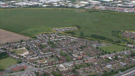 The enterprise zone site boundary