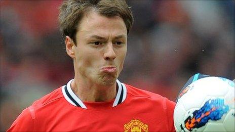 Manchester United defender Jonny Evans