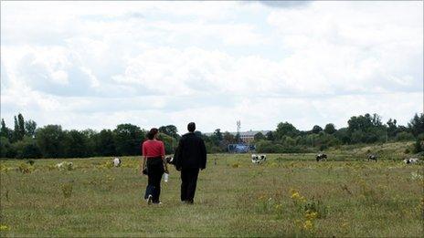 The site proposed for the rail freight terminus