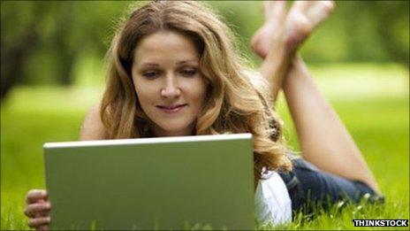 Woman on laptop