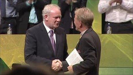 Martin McGuinness and Rev David Lattimer