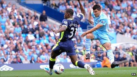 Manchester City's Sergio Aguero