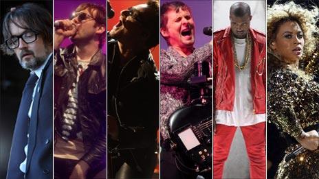 Pulp, Kasabian, U2, Muse, Kanye West and Beyonce played headline sets at UK Festivals this year