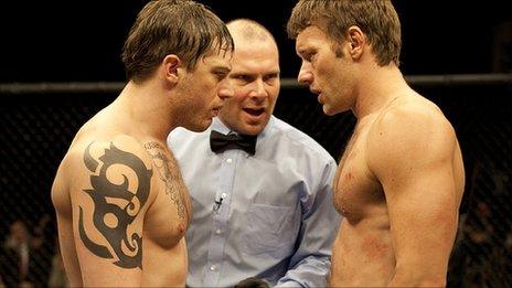 Tom Hardy and Joel Edgerton in Warrior