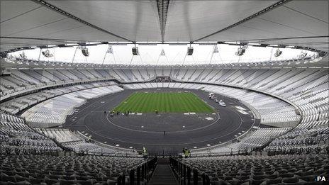 Olympic stadium in Stratford