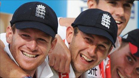 Eoin Morgan and Tim Bresnan