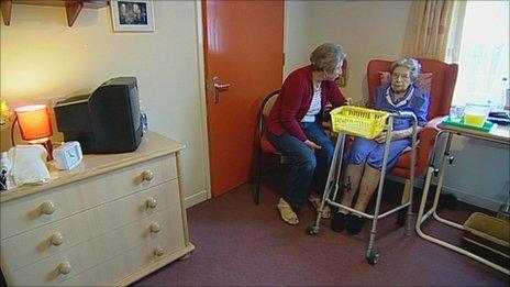 Woman in care home in Nottinghamshire