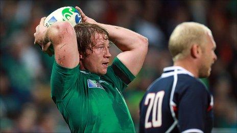 Ireland hooker Jerry Flannery