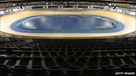 The velodrome at Olympic Park