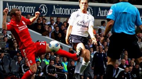 Charlie Adam tackles Scott Parker