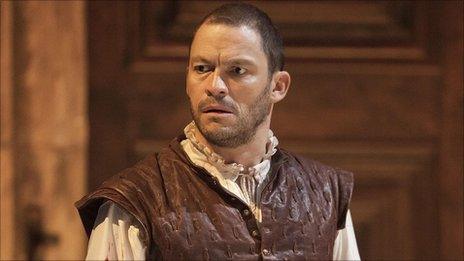 Dominic West in Othello. Photo: Johan Persson