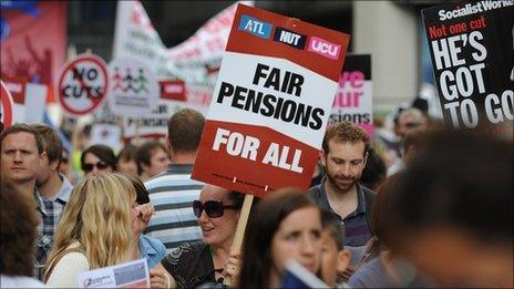 Teachers' pension strike