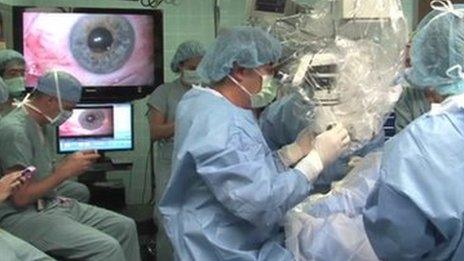 Eye operation