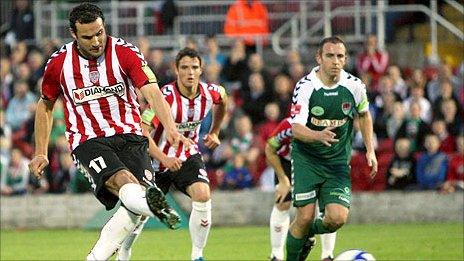 Eamon Zayed's penalty was enough to give Derry victory over Cork City