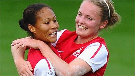 Rachel Yankey and Gilly Flaherty