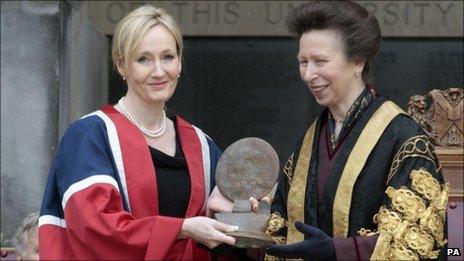 JK Rowling and the Princess Royal