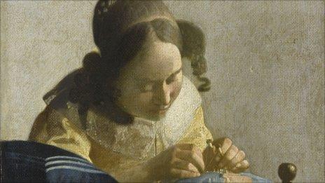 The Lacemaker (1669-70) by Johannes Vermeer