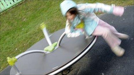 Girl in playground