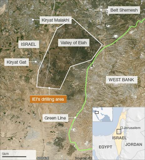 Map of IEI's drilling area