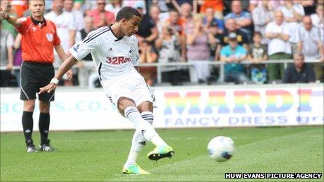 Scott Sinclair scores from the penalty spot
