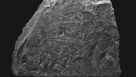 Inscribed slate from Nevern Castle,