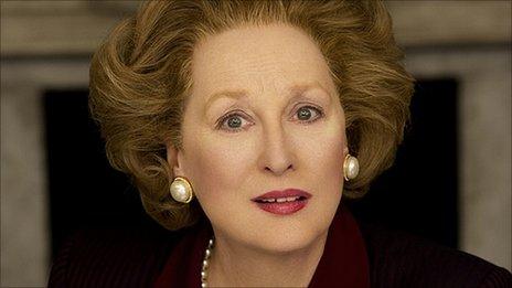 Meryl Streep as Margaret Thatcher in The Iron Lady