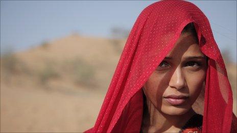 Film still from Trishna starring Freida Pinto