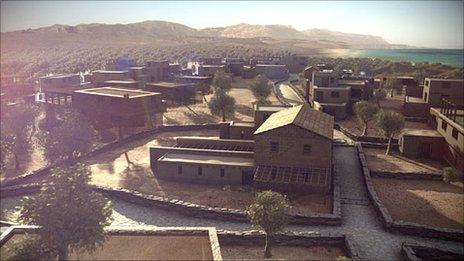 Computer generated image of Pavlopetri