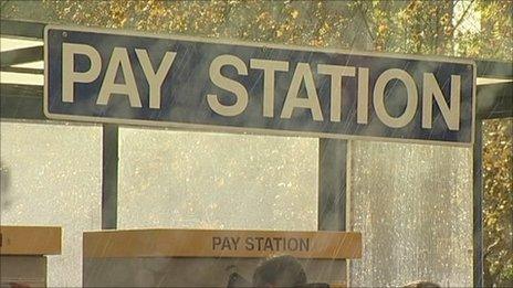 Parking sign at Glenfield Hospital