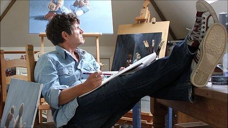 Neil Buchanan in his studio