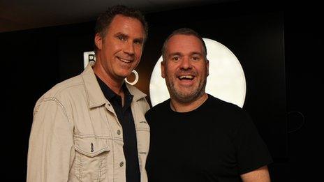 Will Ferrell and Chris Moyles