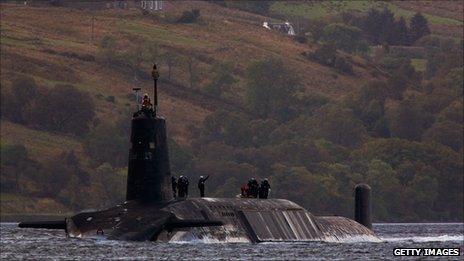 Trident nuclear submarine