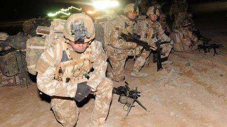 British troops in Afghanistan